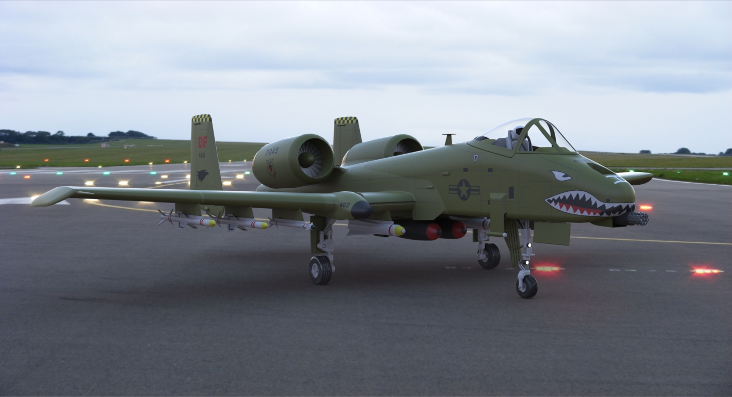 A-10 thunderbolt SolidWorks飞机